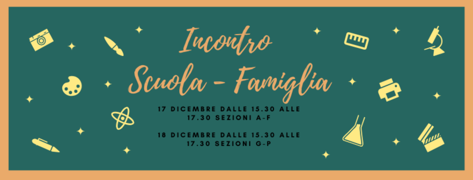 Incontro Scuola  - Famiglia 17-18 Dicembre 2019